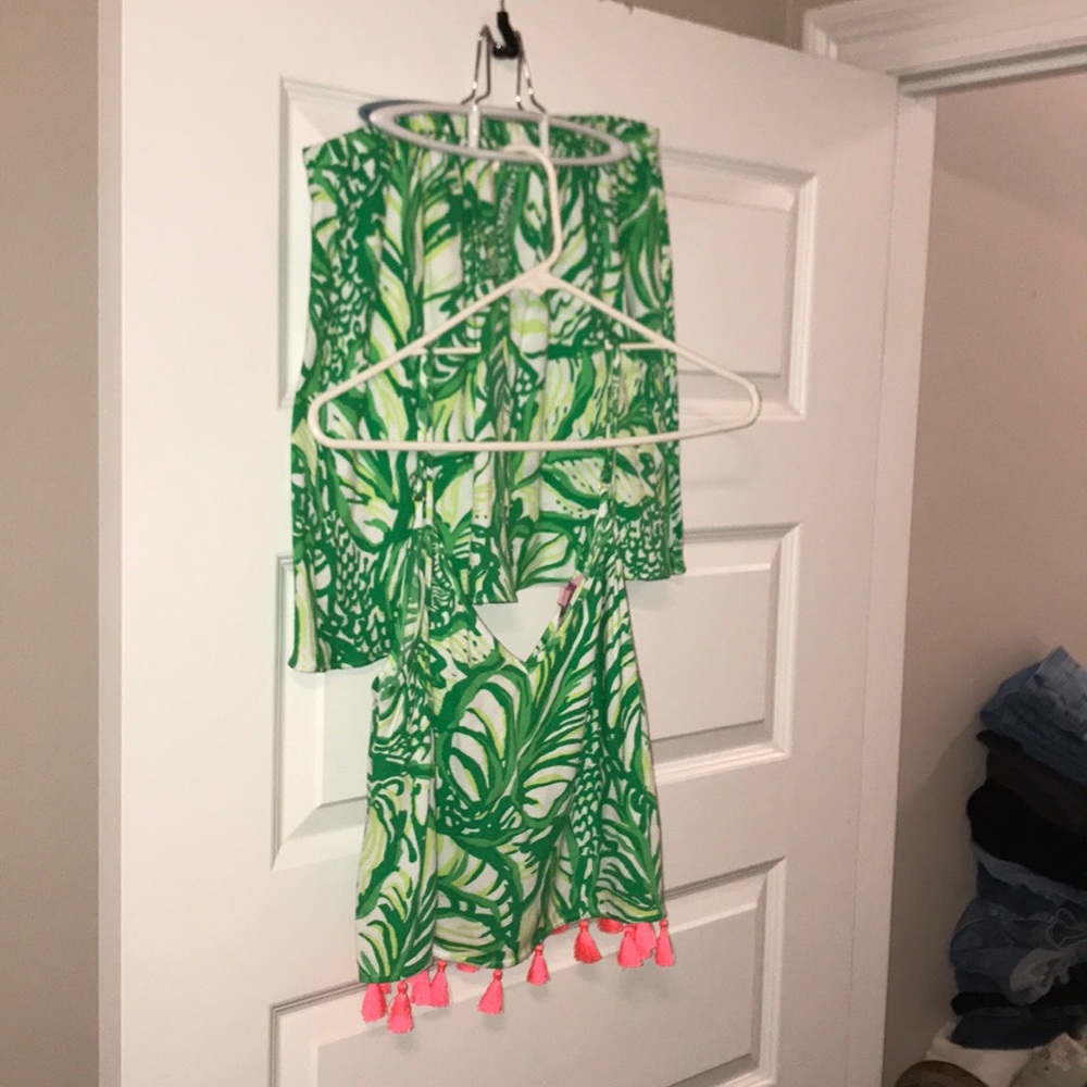 Lily Pulitzer Two Piece Set Skirt and Tank Top